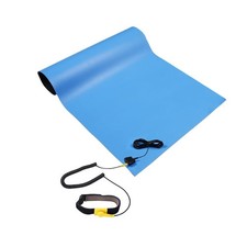 Anti Static Mat for Pc ESD Mat: 17"X25" Soldering Table Kit 17X25, Blue 