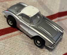 TYCO HO Scale Slot Car Gray 1960 Chevy Corvette Bench Tested 440 X 2-WORKS