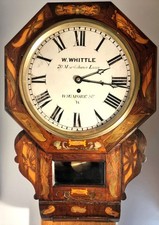 Fusee drop dial wall clock Victorian marquetry Kitchener militaria Mahdist war