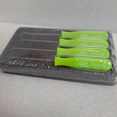 Mac Tools PS4SAG 4-Piece Mini Pick Set Kit Green Grip Handles [Unused]