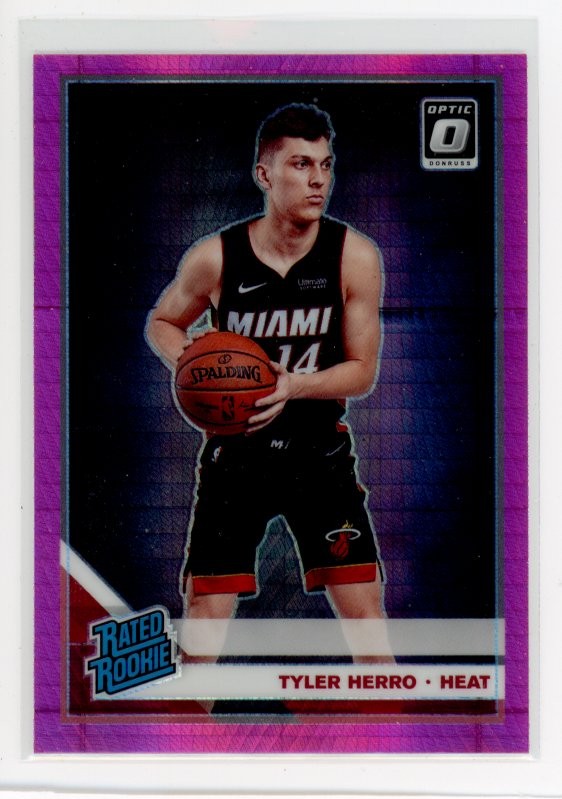 2019-20 Donruss Optic #172 Tyler Herro Hyper Pink A4