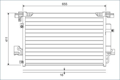 VALEO 814315 Kondensator, Klimaanlage für CITROËN,MITSUBISHI,PEUGEOT