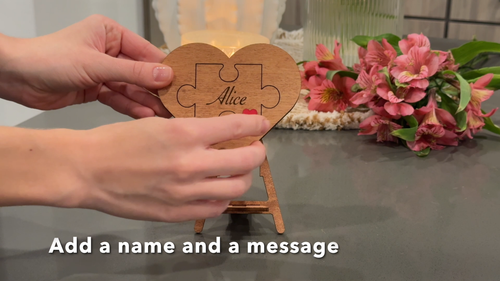 Personalized Valentine's Day Gift, Will You be My Valentine Proposal Puzzle Sign - Video 1 of 1