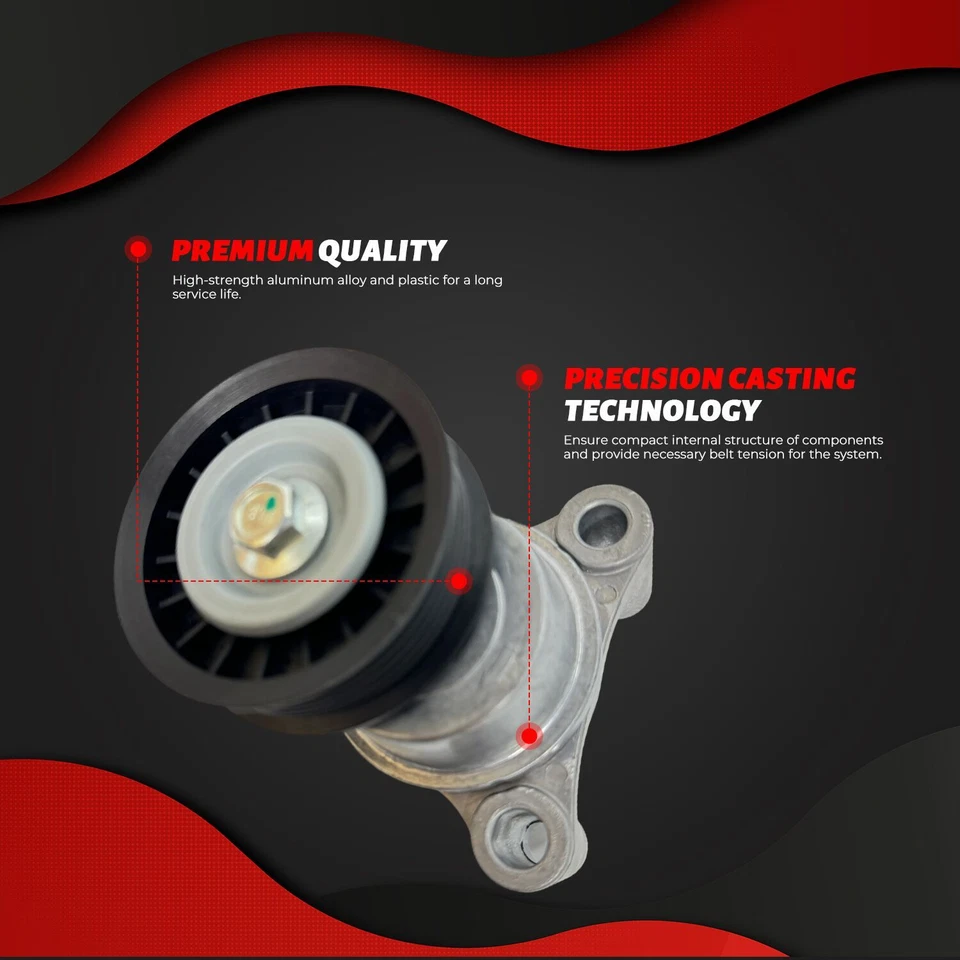 Belt Tensioner 12609719 Fit 09-14 Chevrolet Express GMC Sierra Cadillac Escalade Foto 3 de 4