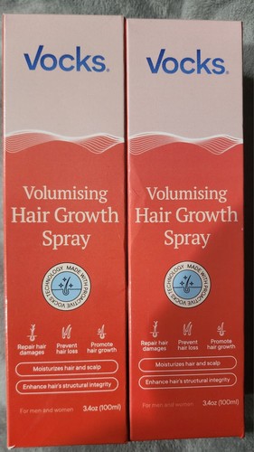 2 Pcs Vocks Hair growth spray 3.4 ozc NEW 07/2025