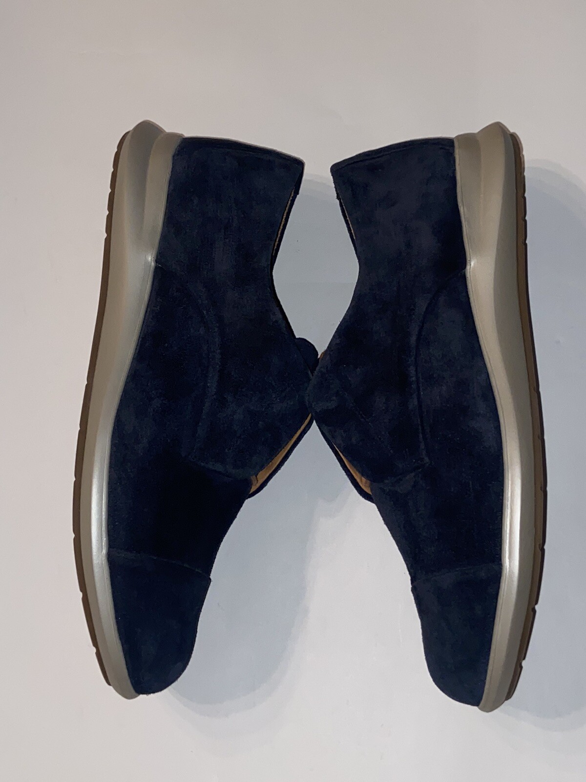 SAOLA Scarpe Samuel Hubbard Freedom da donna 9 5 M blu pelle scamosciata punta piatta Oxford W1200 216