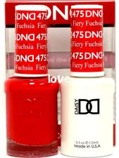 DND Daisy Gel Polish Soak Off 0.5fl.oz LED/UV Duo DND475- Fiery Fuchsia