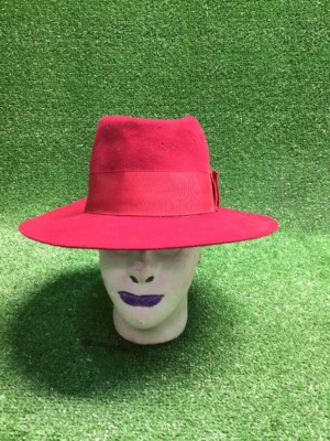 Original Meyer New Orleans Hatter Fedora Hat Red Gangster Fast Free Shipping