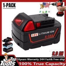 PACK For Milwaukee For M18 8 Ah Lithium-ion Extended Capacity Battery 48-11-1860