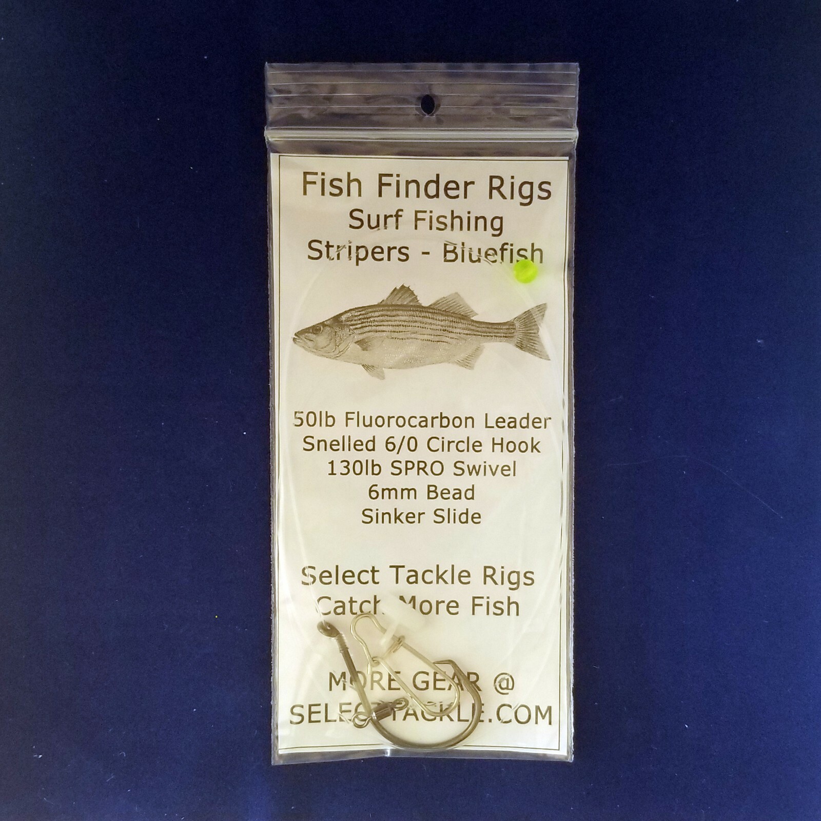5 Fish Finder Rigs. Fluorocarbon Leader. Stripers Bluefish. For Beach