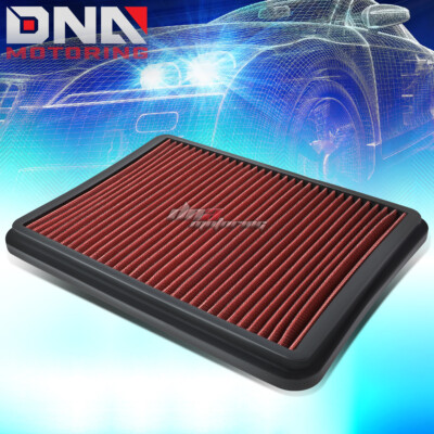DNA Motoring Red Hi-Flow Drop-In Air Filter For 2003-2008 4Runner & GX470 (Replaces OEM)