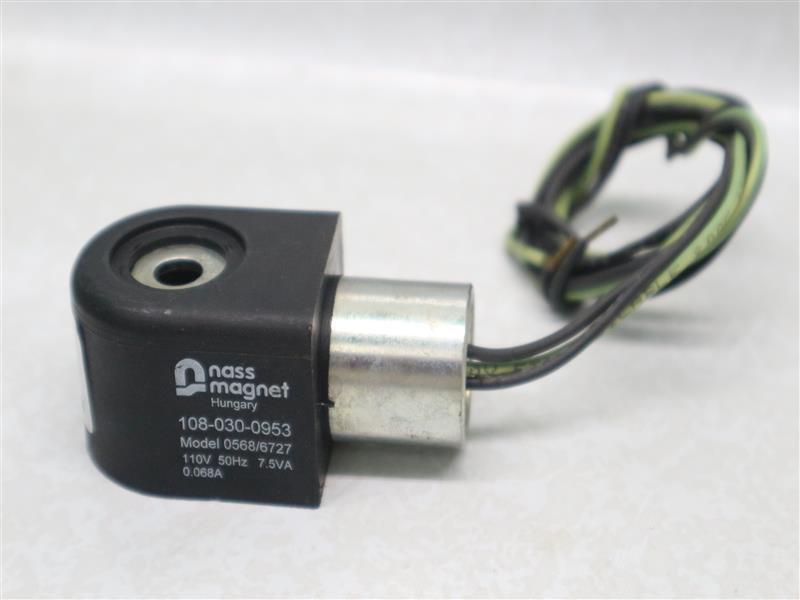 Nass Magnet 108-030-0953 0568/6727 Solenoid Coil 110V 50Hz 7.5VA 