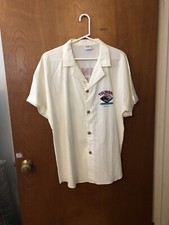 Vintage 1980s Crazy Shirts Hawaii Tsunami Surf Club Button Front Shirt Large, EX