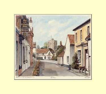 Bezaubernder Druck von Bray, Royal Borough of Windsor und Maidenhead, Berkshire