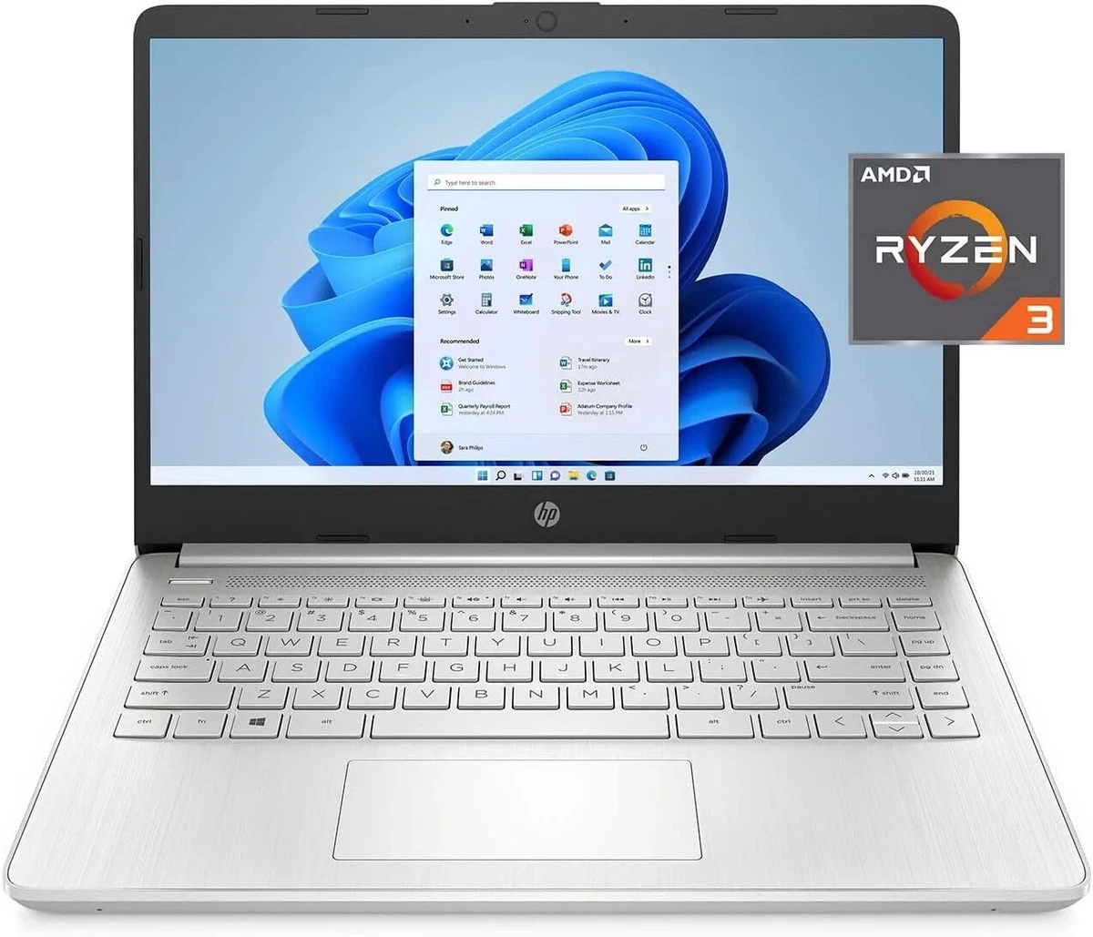 HP 2023 Newest Laptop 14 Inch FHD AMD Ryzen 3 3250U 16GB RAM 512GB SSD Win 11