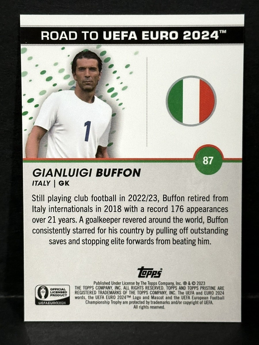 Buffon 2023 Topps Pristine Road To Euro 2024 Italy Legend Gianluigi