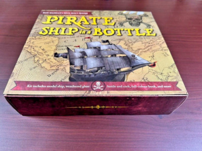 Blackbeard's Ship in a Bottle Paper Model Kit Queen Anne's Revenge NEW, unopened