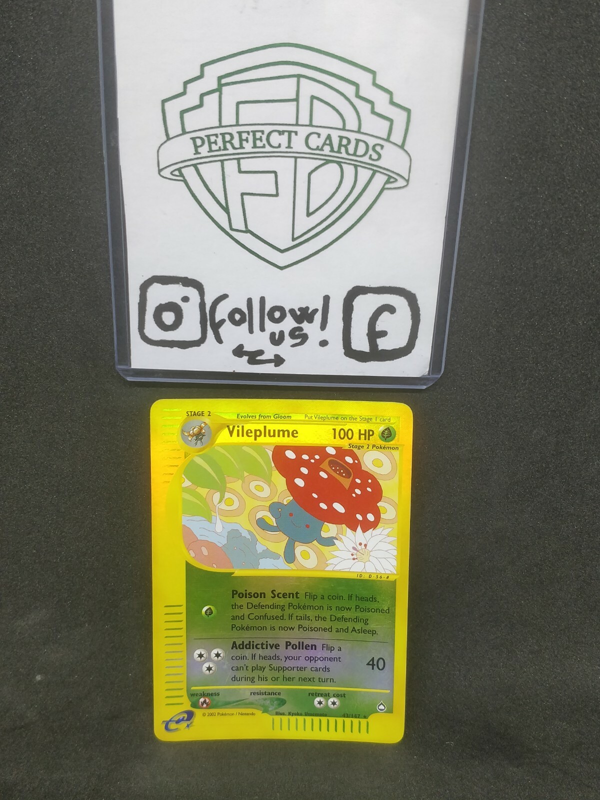 POKÉMON AQUAPOLIS VILEPLUME REVERSE 43/147 NM ENG