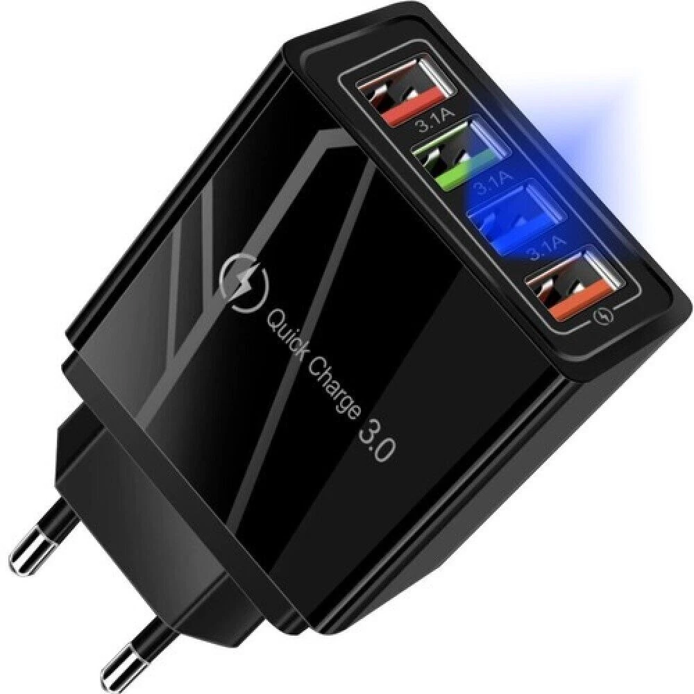 USB Netzteil 5 V 500 MA Schnell Ladegerät 4 USB Port 5V 3A Netzteil Adapter Für Handy Tablet EU-Stecker Ladestecker Usb C