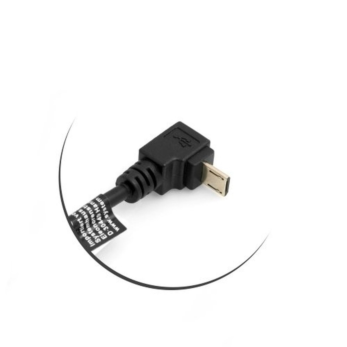 System-S USB A maschio a USB 2.0 Micro B maschio cavo sinistro