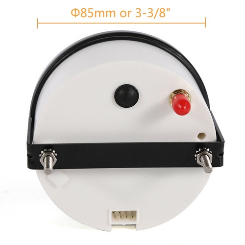 Universal 85mm 3-3/8" GPS Speedo 0-120KPH Odometer With light Red LED Car Marine - Imagen 2 de 7