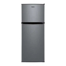 MINI FRIDGE w/ FREEZER 4.6 CU FT Refrigerator Two Door Compact Stainless Steel