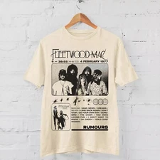 Vintage Retro 90s Fleetwood Mac Rumours 1977 Music Band T-Shirt For Men Women
