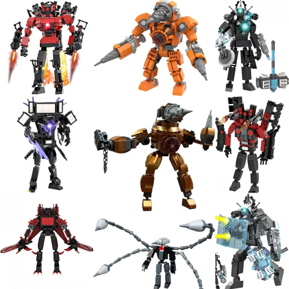 Skibidi&Toilet- Blocks Titans Cameraman Titans Drill Speaker Man