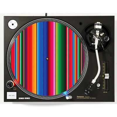 DJ Sarape #1 Aztec Slipmat Turntable 12'' LP Record Player, DJ Audiophile