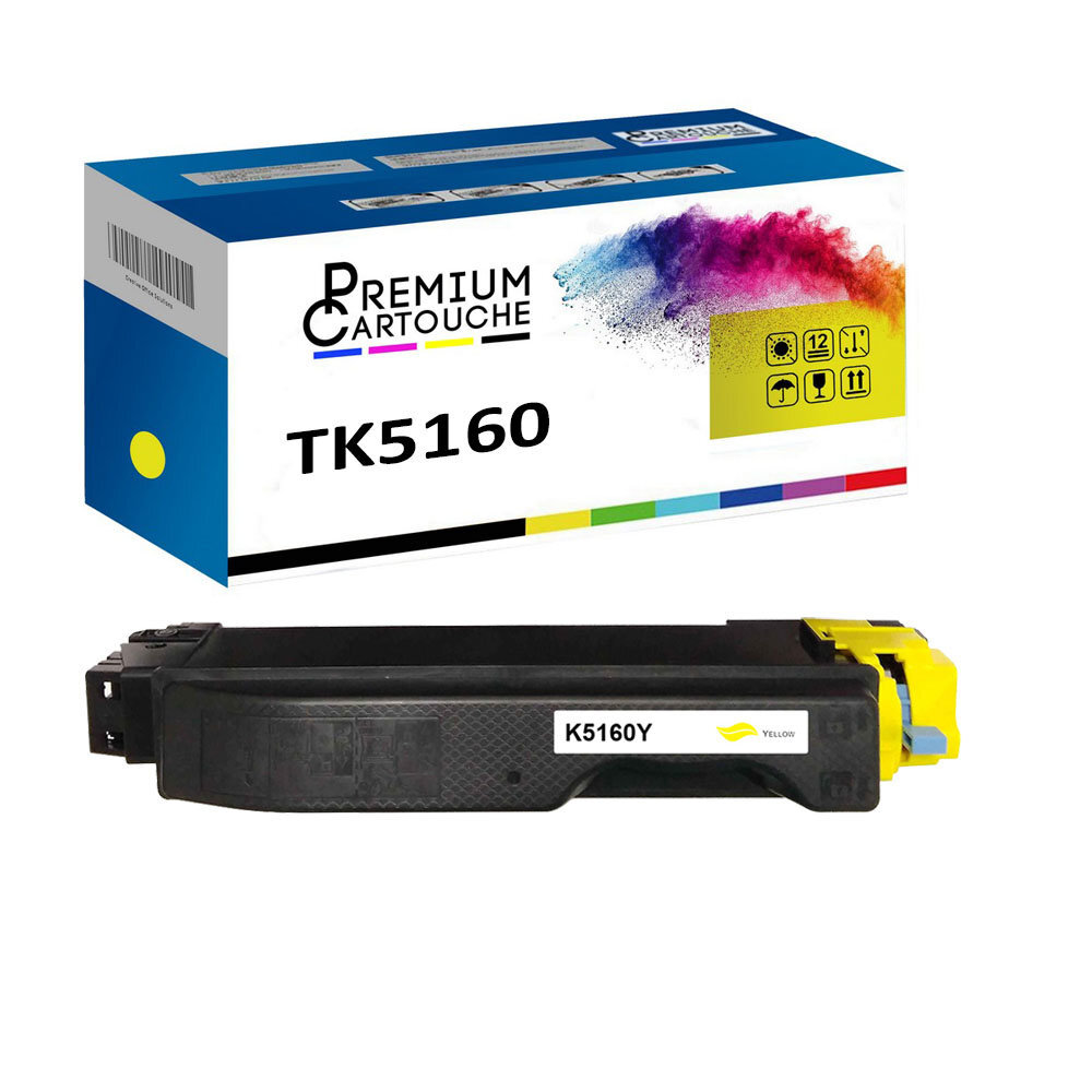 Toner TK5160Y résistant pour éviter les traces jaunes sur vos dossiers Kyocera