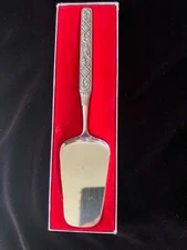 Norwegian Selandia  Pewter Serrated Edge Pastry Server 9 /8" In Box. Norway