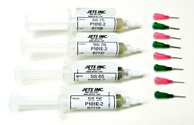 JTS Silver Solder Paste E-Soft Easy Medium Hard 1/4Toz. Syringe Soldering Paste