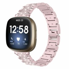 Stainless Steel Strap Bracelet For Fitbit Sense 3 /Versa 3 Bling Watch Band