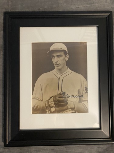 Carl Hubbell Signed Autographed 8x10 Photo Framed Matted New York Giants