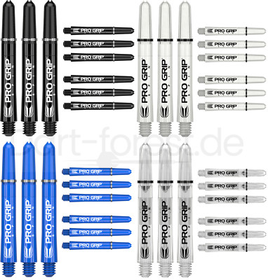 Target Pro Grip Spin 3er Set 9 Stück Dartshafts viele Farben Shaft Dart Shafts