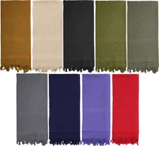 Tactical Desert Scarf Solid Color High Quality Comfortable Arab Cotton Shemagh