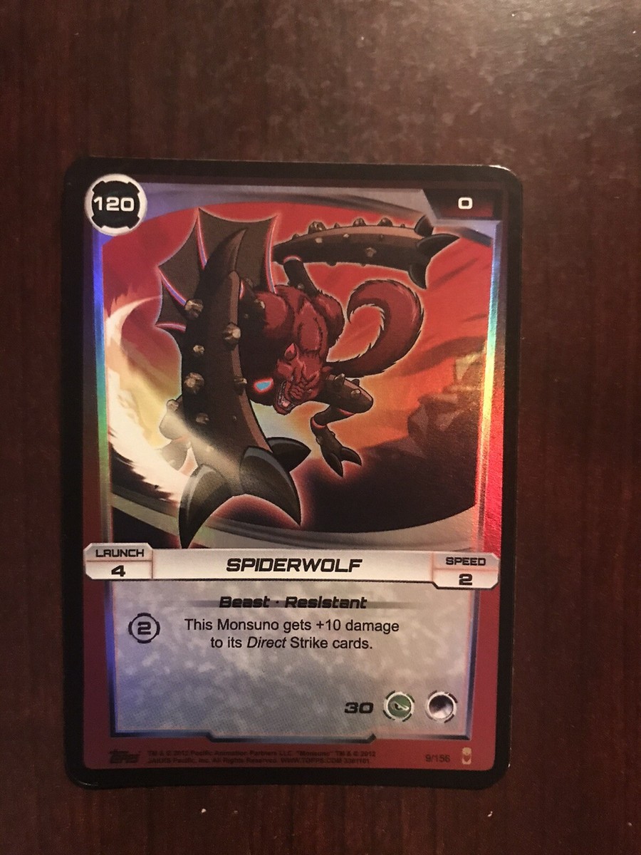 2012 Monsuno Trading Card Game #9 - Spiderwolf (Rare) - FOIL | eBay