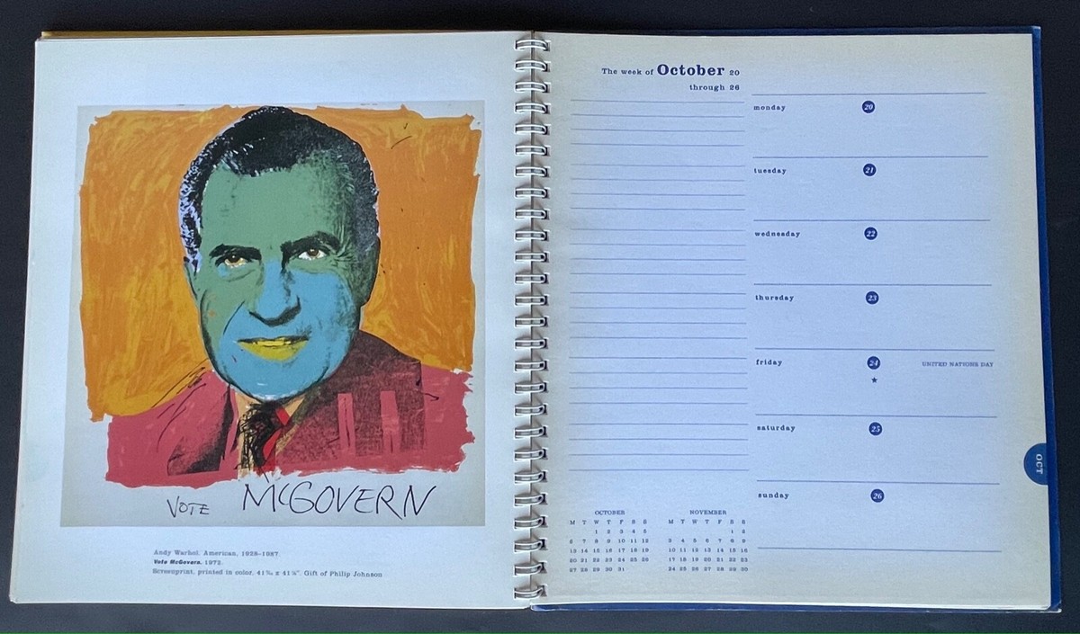 Original MOMA 1997 POP Appointment Calendar with Wonderful Design
