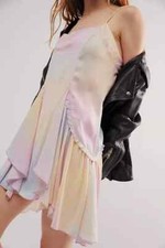 NWOT Free People Intimately Soft Flutter Mini Slip Pastel Dress S $128msrp