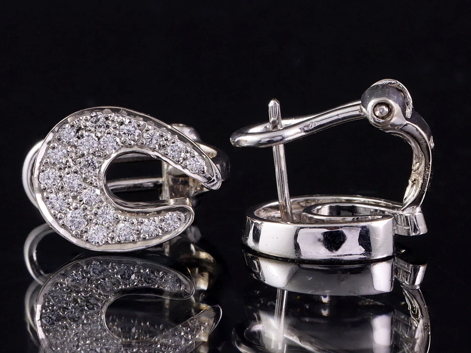 Attraktive Brillant Ohrstecker ca. 0,70ct 750/- Weißgold - Bild 4 von 4