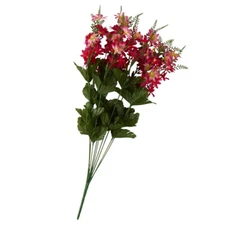 Factory Direct Craft Colorful Beauty Pink Poly Silk Stephanotis Bush