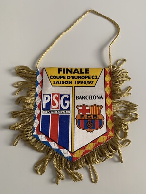 Fanion Vintage Paris Saint-Germain – Wimpel Pennant Des Années 90, Super état