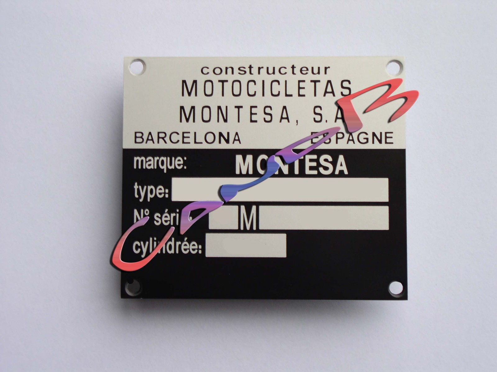 Plaque de cadre Montesa pour remplacer une plaque de châssis usée