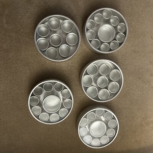 Gem Jar Set - Set Of 5, 8 Piece Mini Aluminum