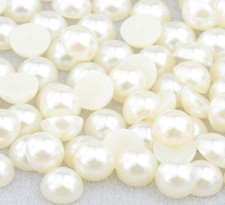 10pc 16mm IVORY PEARL STUD Shoe Charms for Crocs or Shoe Laces