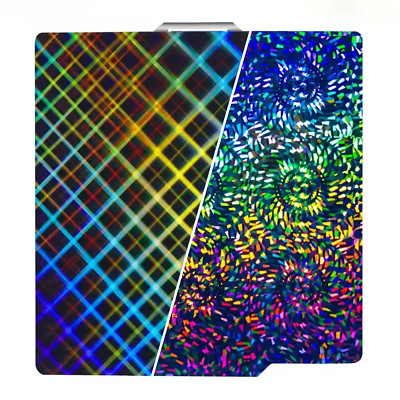 Bambulabs Grid + Rainbow Gear Build Plate for Bambu Lab X1C/X1/X1E/P1P/P1S/A1