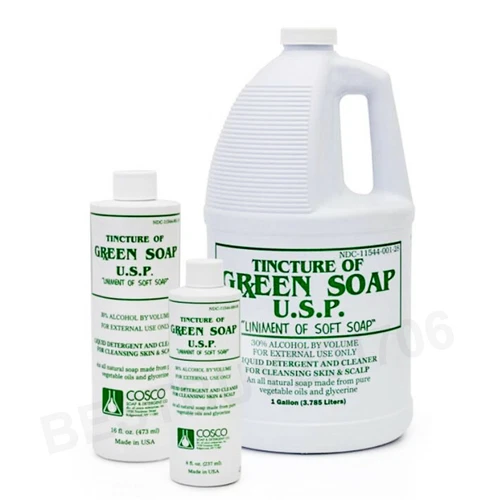COSCO Pure Green Soap - Tattoo Medical Supplies 8oz/1-pint(16oz)/1-gallon(128oz) - product listing photo