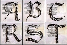 Recollections Halloween "BOO" 5.5 inch BLACK Bling Adhesive Letters - 1 piece