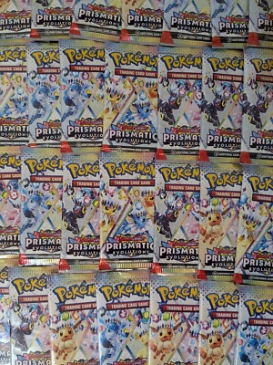 36x Pokemon TCG PRISMATIC EVOLUTIONS Factory Sealed Booster Packs Lot Box  Qty | eBay