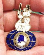 Kiwanis Club Pin - Keystone Kops 1988 Anchorage Alaska  1 3/4" tall Cute pin
